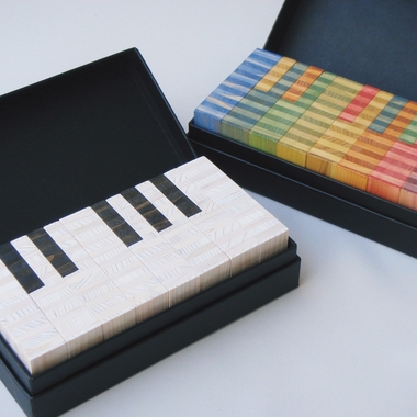 99年度グッドデザイン賞受賞ウッドアレイTSUNAGI木製1.0キロ×2 木工品 / トレー ゴミ箱 鏡