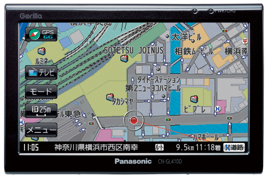 SSDポータブルカーナビゲーション