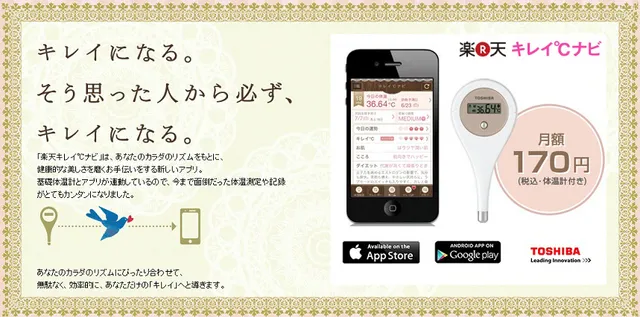 女性向け基礎体温管理サービス