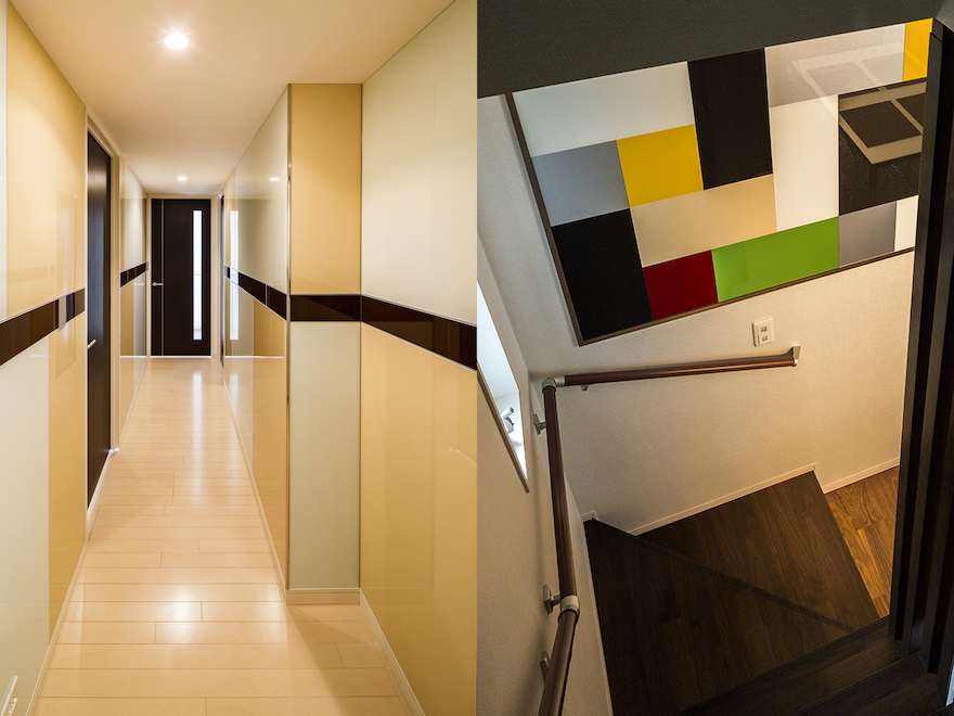 内装用カラーガラス