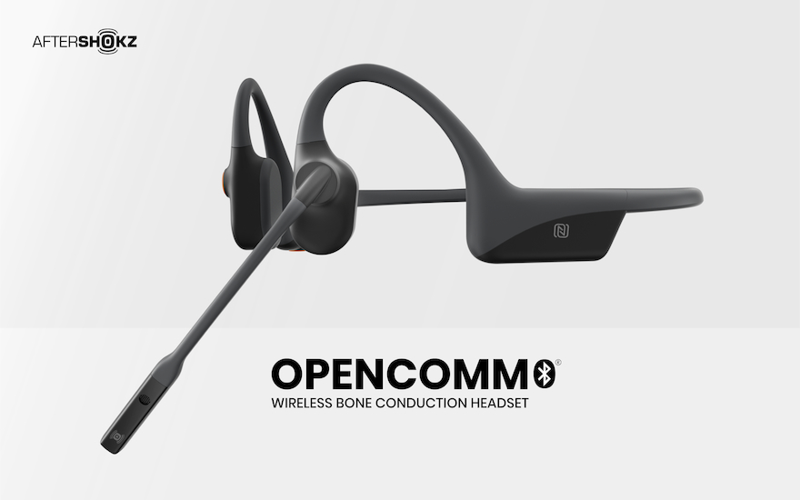 Aftershokz opencomm wireless stereo bone conduction bluetooth discount headset