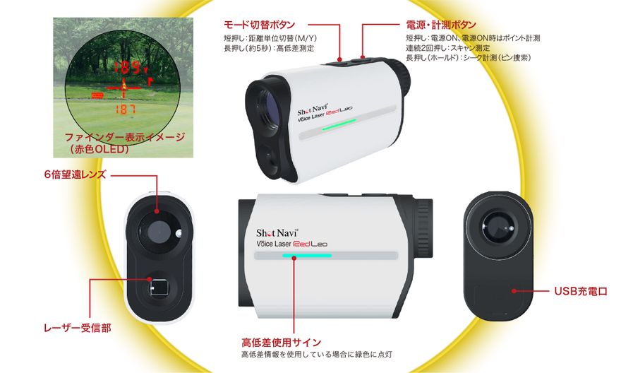 ゴルフ用レーザー距離計測器