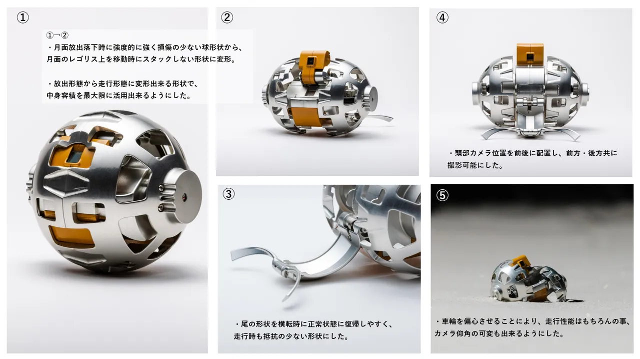 変形型月面ロボット