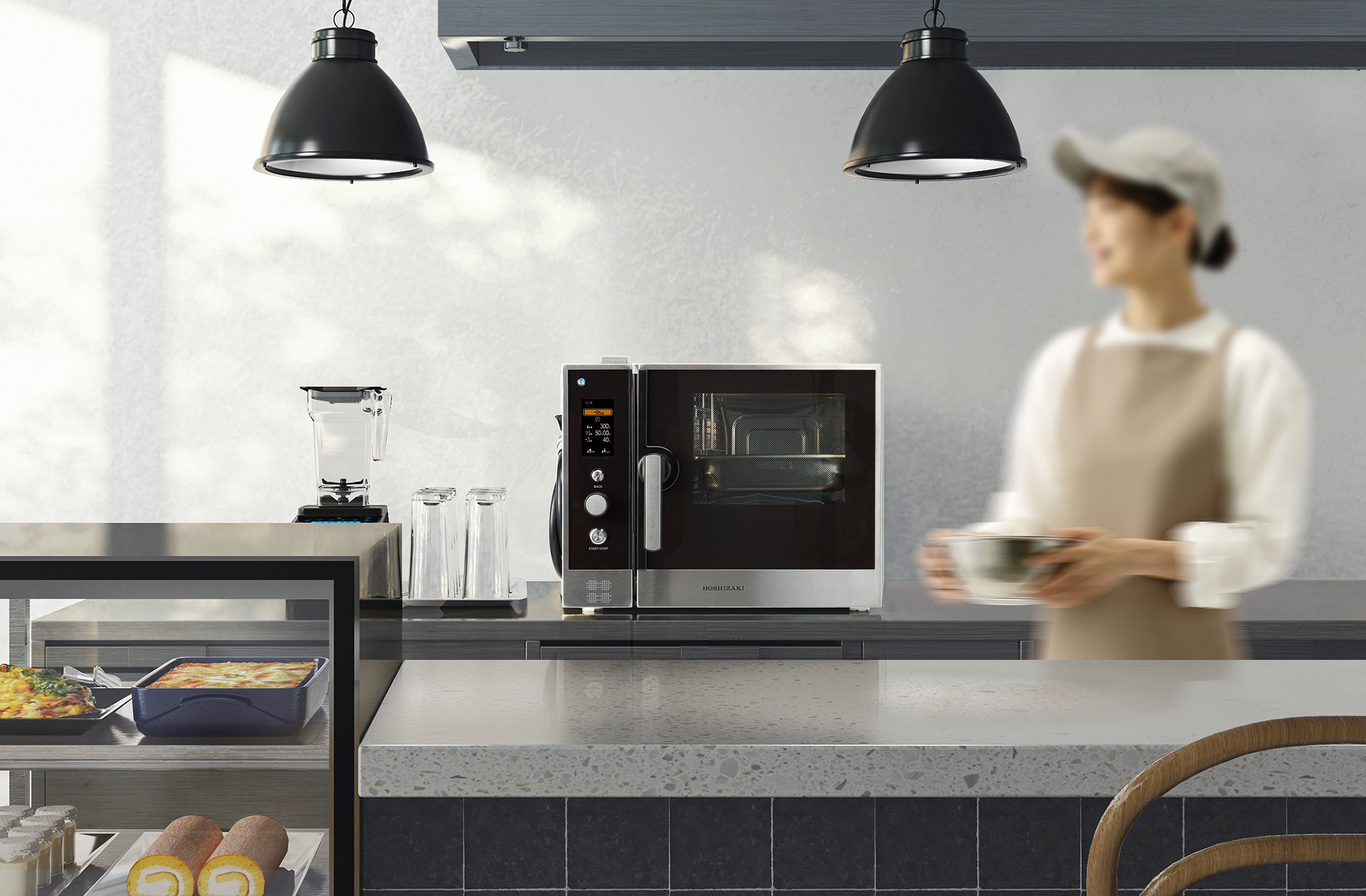 ホシザキ　スチームコンベクションオーブン MIC-3A 2022年製 小型スチームコンベクションオーブン(小型スチコン)［クック