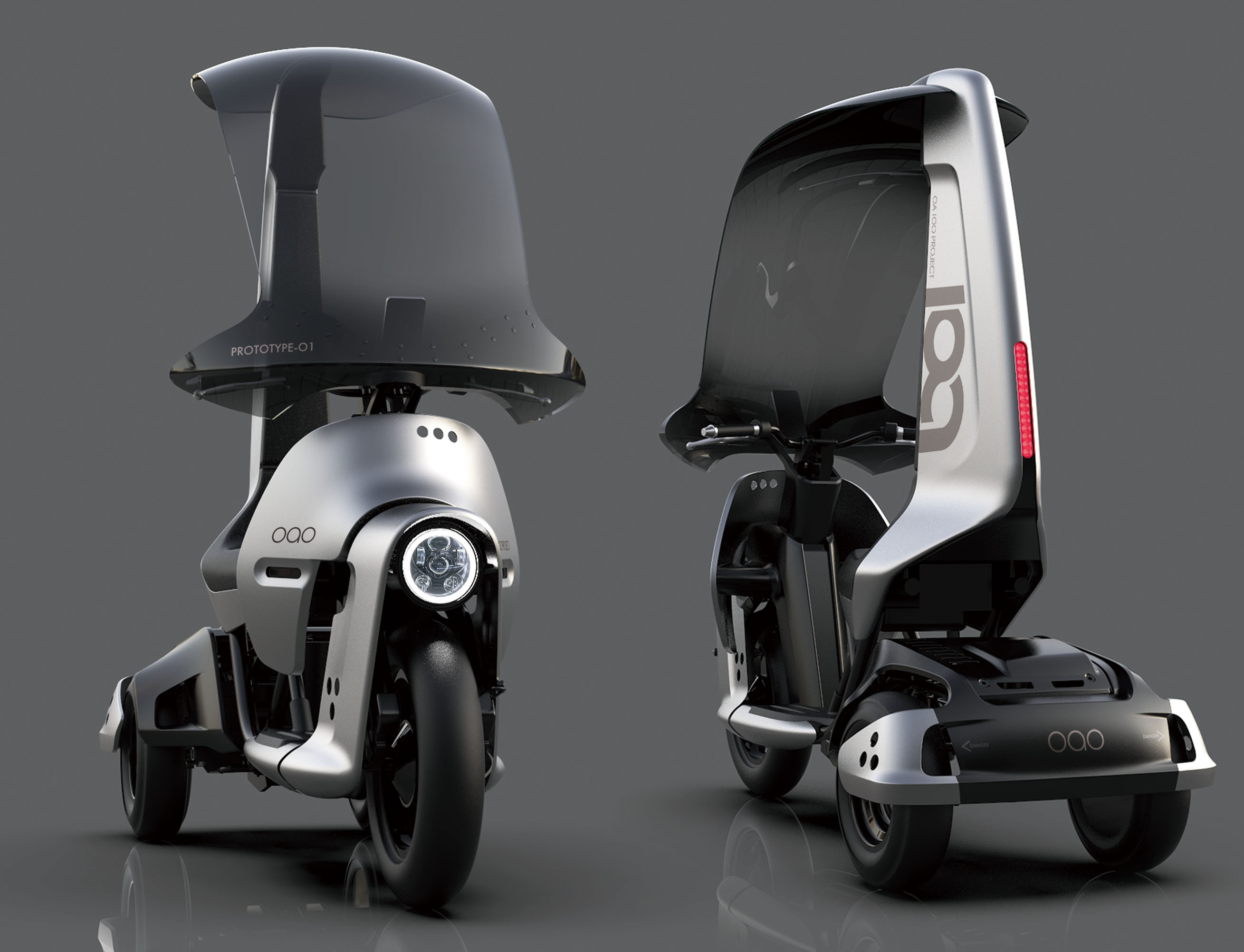 全天候型三輪ビークル