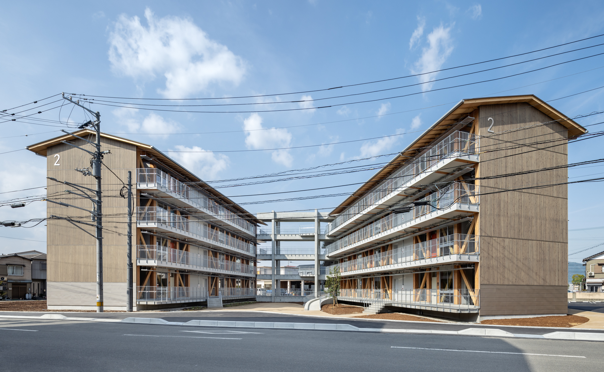 木造4階建て県営住宅